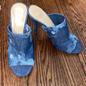 Vince Camuto blue Jean heels